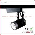 Luz de seguimiento de 3 * 1W LED negro para iluminación comercial (LC2203)